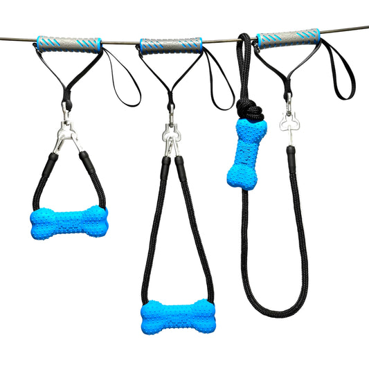 PupFit Classic starter kit with safety lanyard — modular dog tug toy and leash system