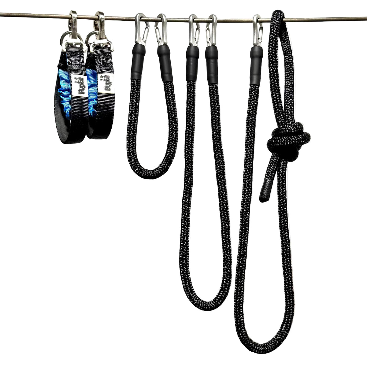 PupFit dual alpha leash set — tangle-free multi-dog leash system for walking and tug play