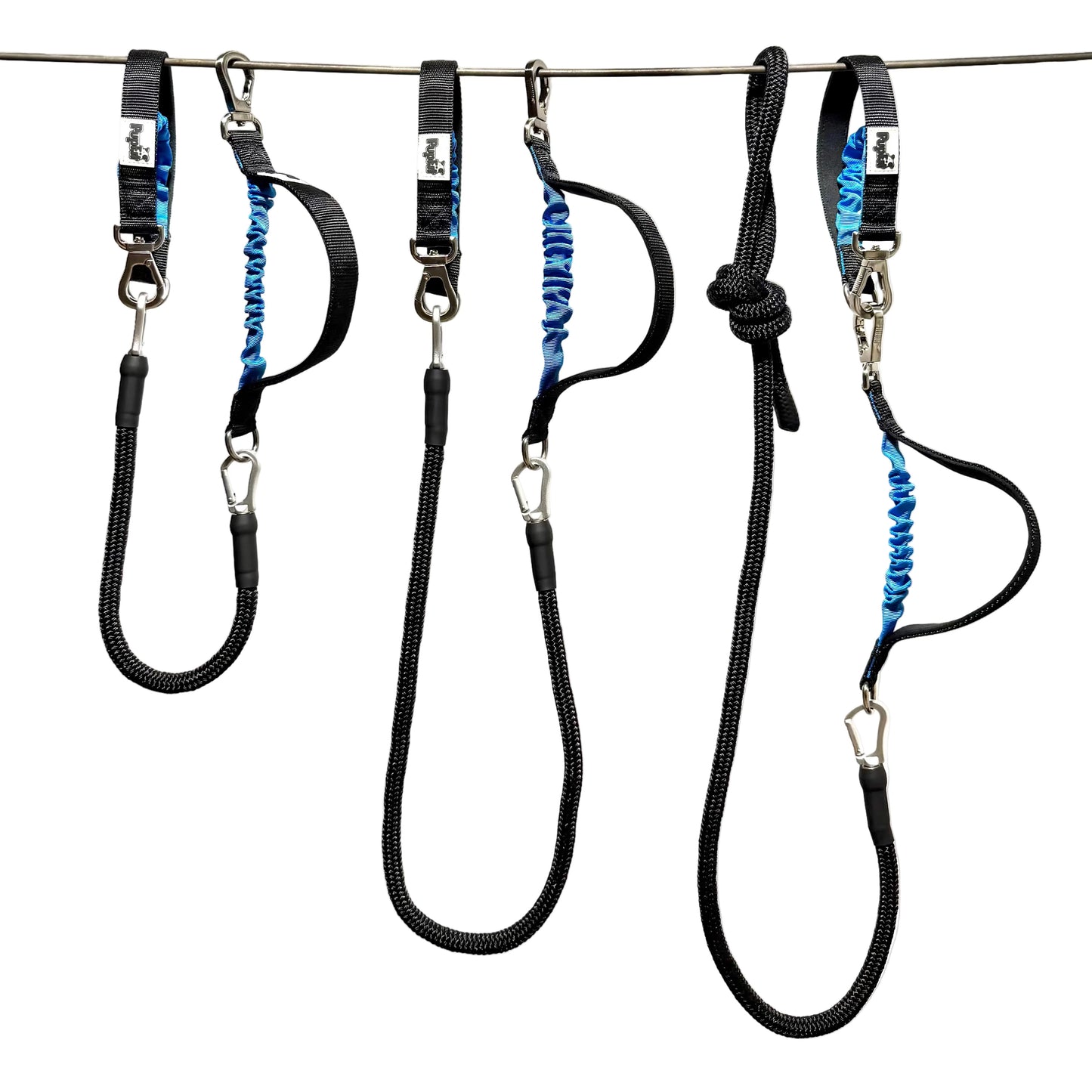PupFit dual omega leash set — tangle-free  leash system with dog collar for walking