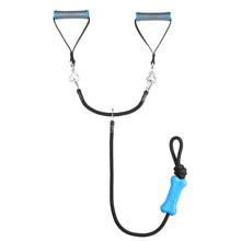 double handle sliding pupfit tug toy on a white background