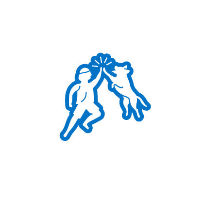 PupFit active engagement icon — promotes mutual play and fitness between dogs and their owners