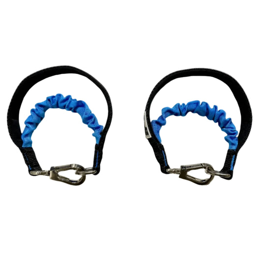 PupFit bungee handle set — shock-absorbing tangle-free leash handle and dog collar for walking and tug workouts