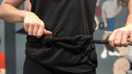 PupFit utility leash configured as hands-free and tug toy — adjustable length, multi-use design